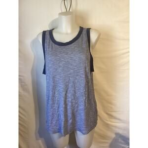 3036 NWOT Stitchfix Pink Clover Womens Tank Top Gray w/Gray Trim Size XL